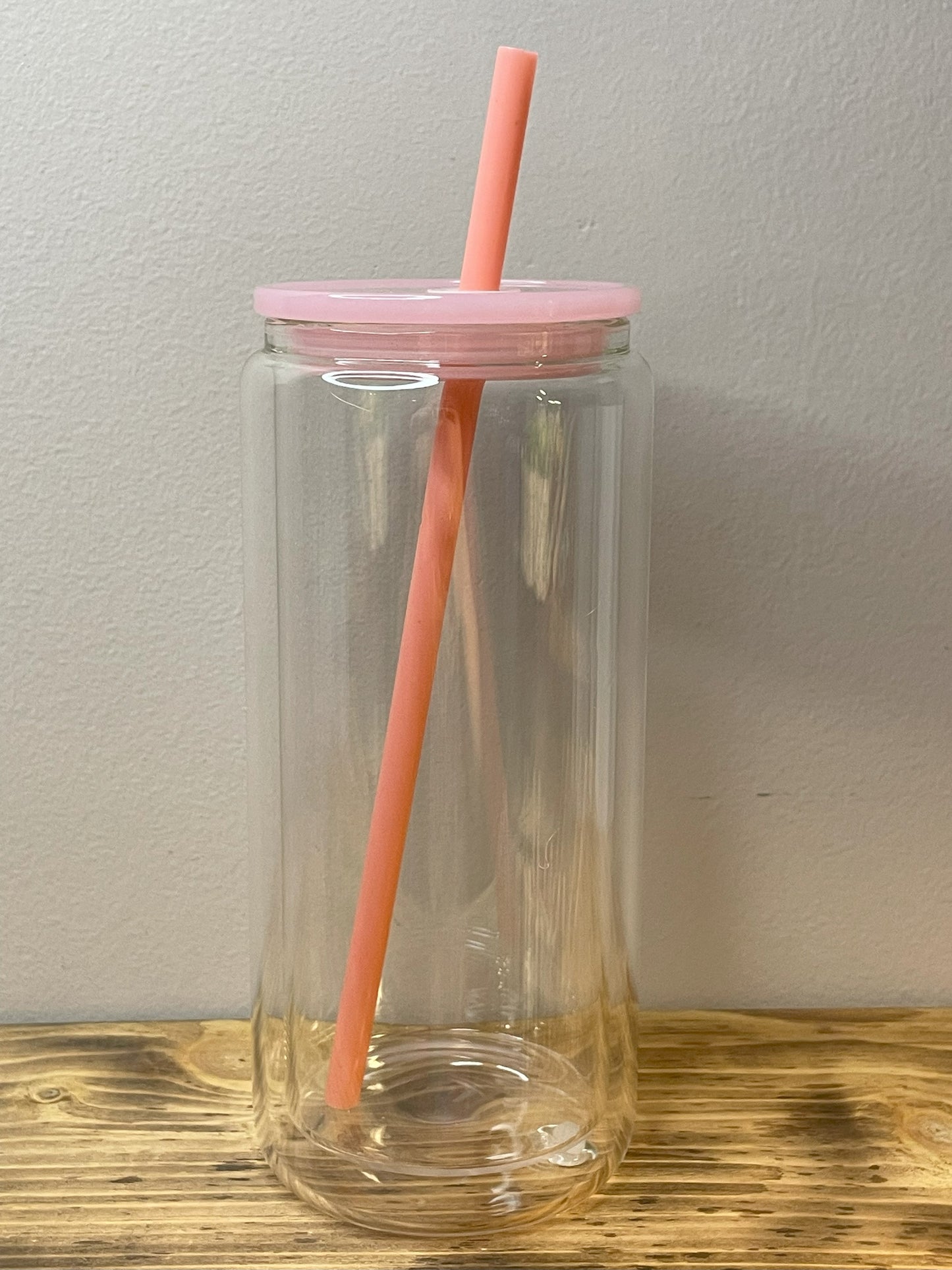Snowglobe Tumbler - 16oz. Light Pink